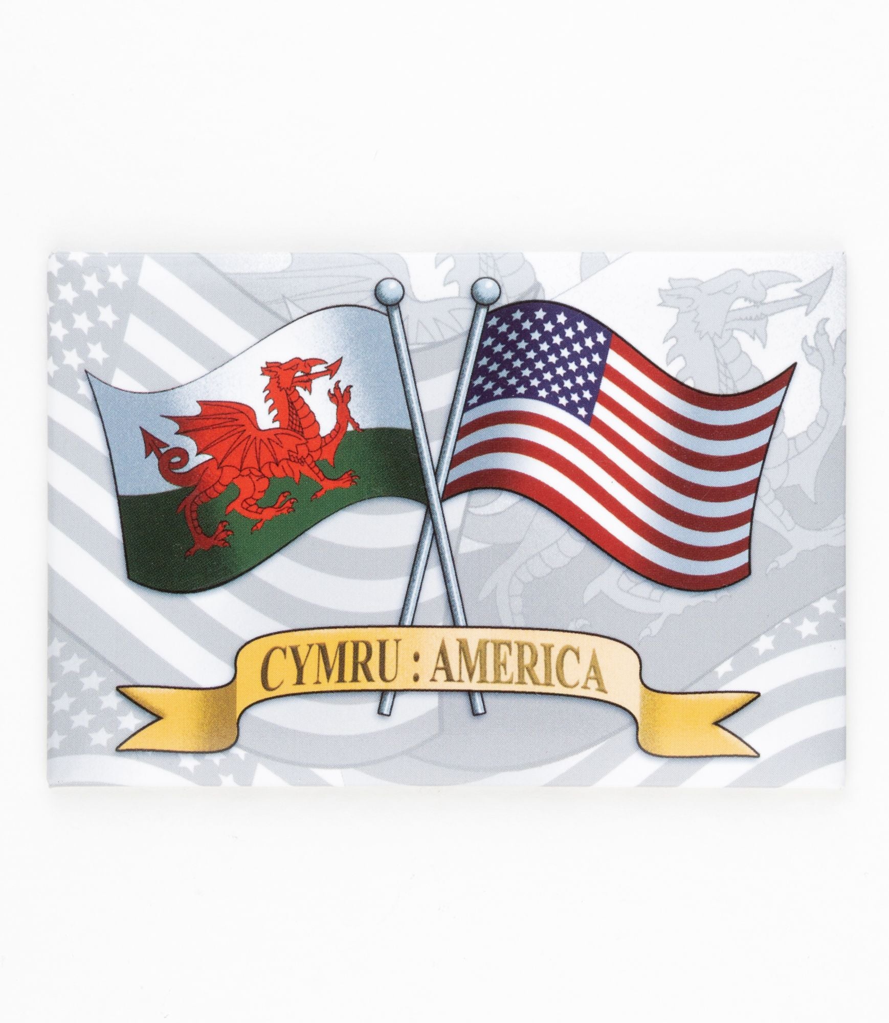 'Cymru: America' fridge magnet