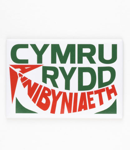 'Cymru Rydd Annibyniaeth' fridge magnet