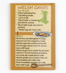 Welsh Cakes recipe - Fridge Magnet