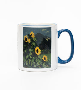 Sunflowers with mountains beyond - Sir Kyffin WIlliams Mug