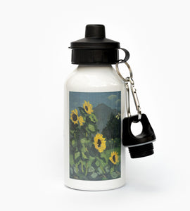 Aluminum water bottle 'Sunflowers' by Kyffin Williams
