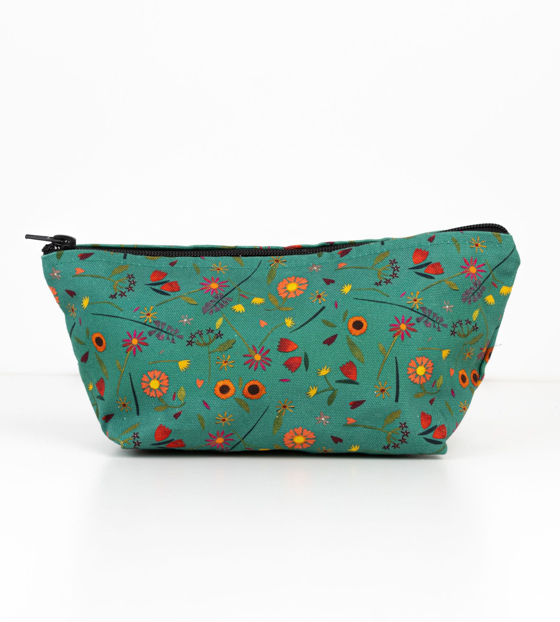 Canvas zipped bag 'Flowers' by Lizzie Spikes