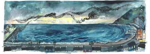 'Starlings' Unmounted A4 Print by Lizzie Spikes