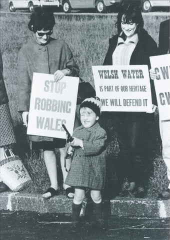 'Protest at the opening of the Llyn Celyn Reservoir, 1965' - Unmounted Print